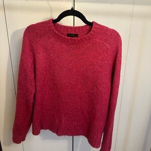 J. Crew Vibrant Pink Crew Neck Sweater